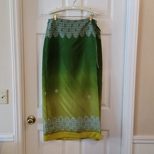Express Silk Sarong Maxi Skirt size 11/12 but fits more like an 8